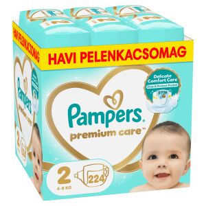 Mesačné balenie plienok Pampers Premium Care 4-8kg Mini 2 (224ks) 145223137 - Pampers