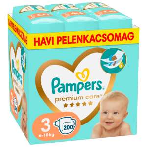 Pampers Premium Care havi Pelenkacsomag 6-10kg Midi 3 (200db) 52367155 Pelenka