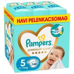 Pampers Premium Care havi Pelenkacsomag 11-16kg Junior 5 (148db) 52367537 "-6kg;-9kg"  Pelenka