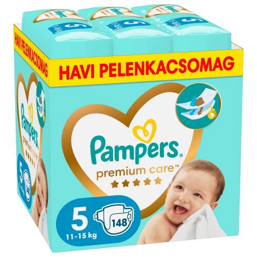 Pampers Premium Care Monatswindelpaket 11-16kg Junior 5 (148 Stück)