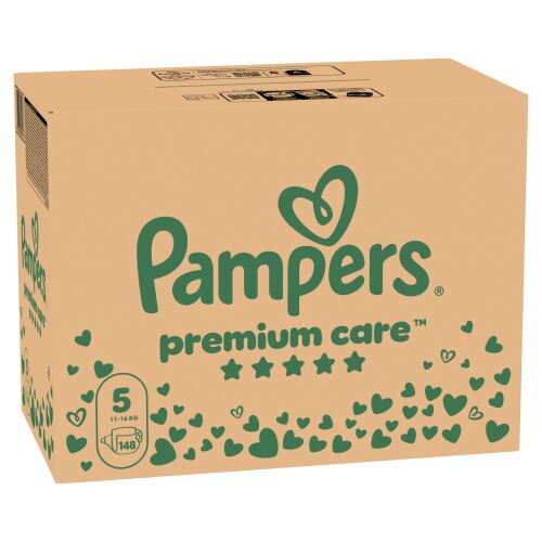 Pampers Premium Care monthly nappy pack 11-16kg Junior (148pcs
