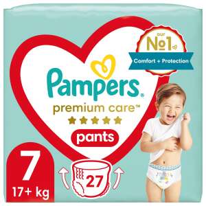 Pampers Premium Care Pelene Hlače Veličina 7 za bebe od 17 kg, 27 komada - Pampers