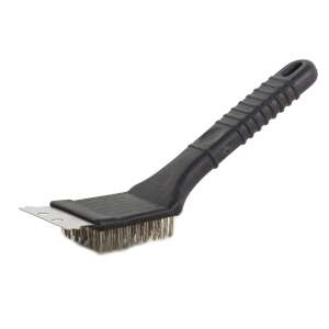 Grill cleaning brush with scraper, 2 in 1, for cleaning grill grates - Cleaning brush