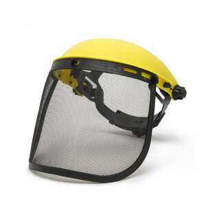Handy 10374 face shield with mesh visor, yellow and black - Work Safety