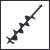 Auger drill bit for Einhell GP-EA 18/150 Li BL-Solo earth auger