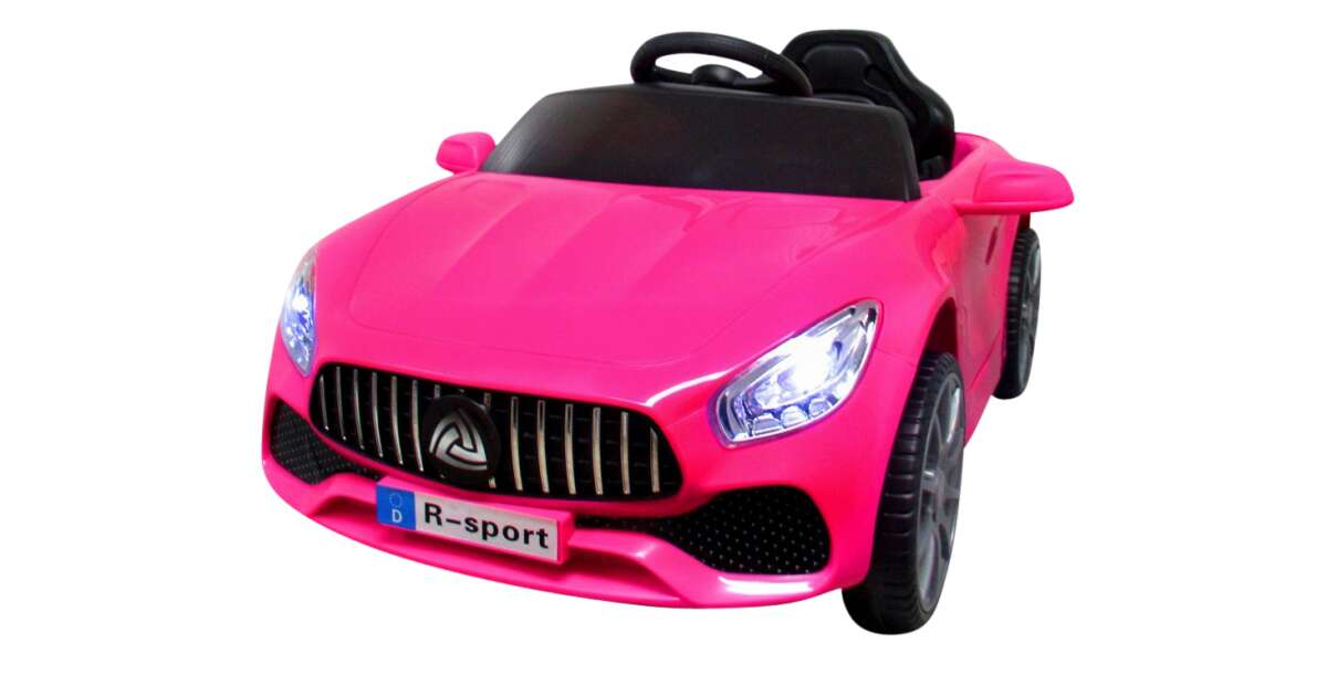 R Sport Cabrio B3 Electric car with sound and light effects remote control 6V pink Pepita