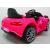 R-Sport Cabrio B3 Mașină electrică roz pentru copii: Vedere din spate în unghi cu ușa deschisă
