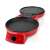 NEDIS pizza oven, red color, open lid, grill function
