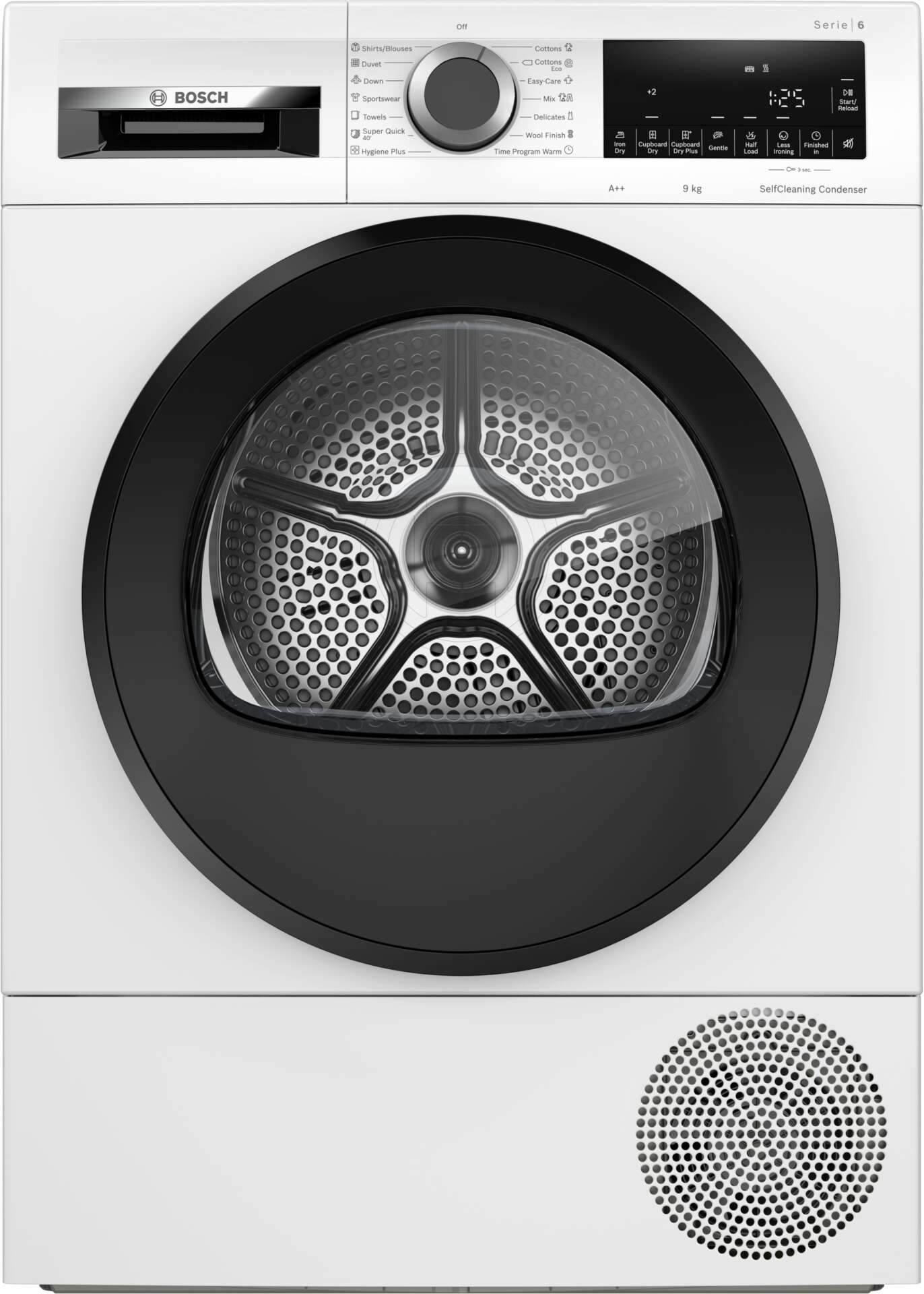 Bosch WQG14500BY Hőszivattyús szárítógép, 9 kg, Auto Dry, A++ ene...