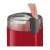 Bosch red electric coffee grinder, close-up of lid
