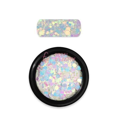 Moyra Holo Glitter Mix Kaméleon Fehér, csillogó holografikus glitter keverék körmökhöz - Moyra