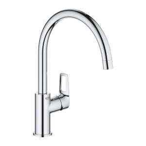 GROHE BauLoop single-lever kitchen faucet with swivel spout, chrome - Faucet