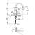 GROHE BauLoop kitchen faucet dimensions and installation details