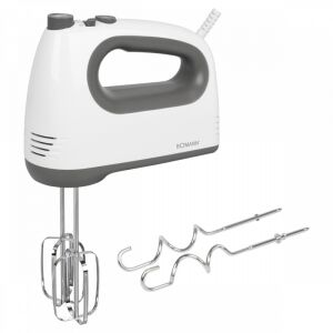 Bomann HM 6054 CB white hand mixer with beaters and dough hooks - Hand Mixer