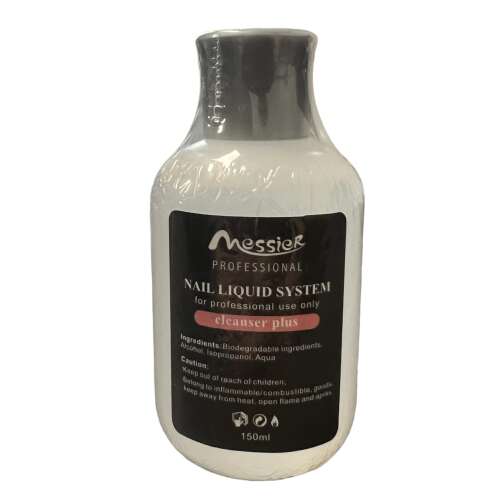 Messier Professional Nail Liquid System Cleanser Plus, 150ml-es körömtisztító üveg professzionális használatra