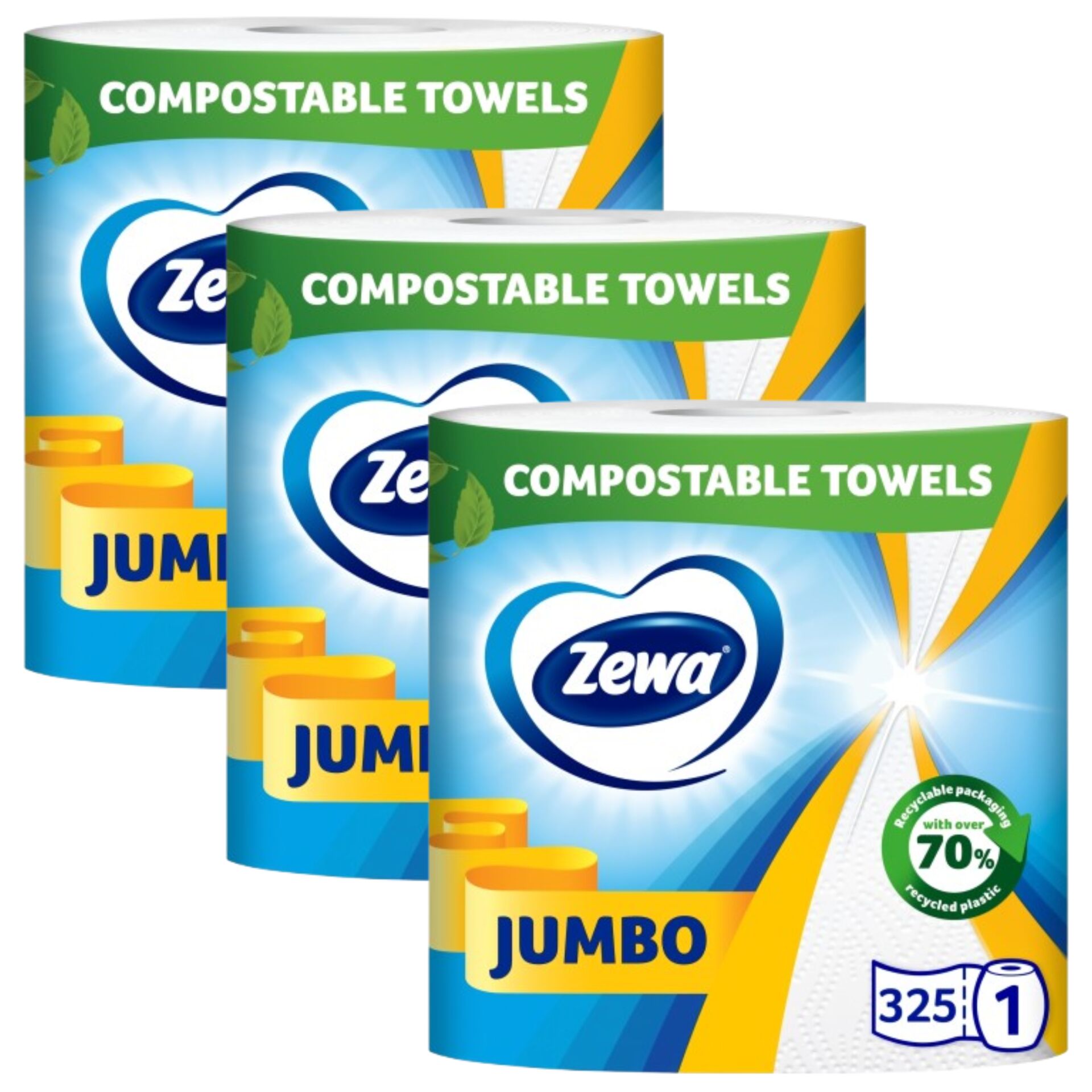 E-shop Zewa Jumbo 2-vrstvový papierový uterák 3x1 rolka