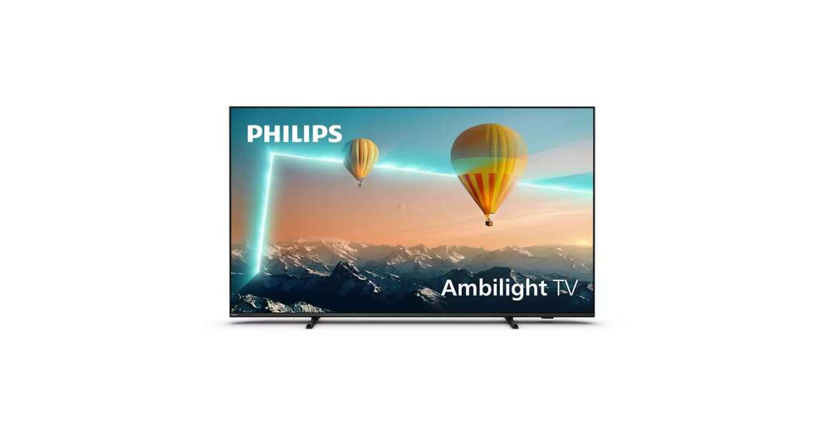 TV LED 55 - PHILIPS 55PUS8007/12, UHD 4K, HbbTV, DVB-T2 (H.265), Negro