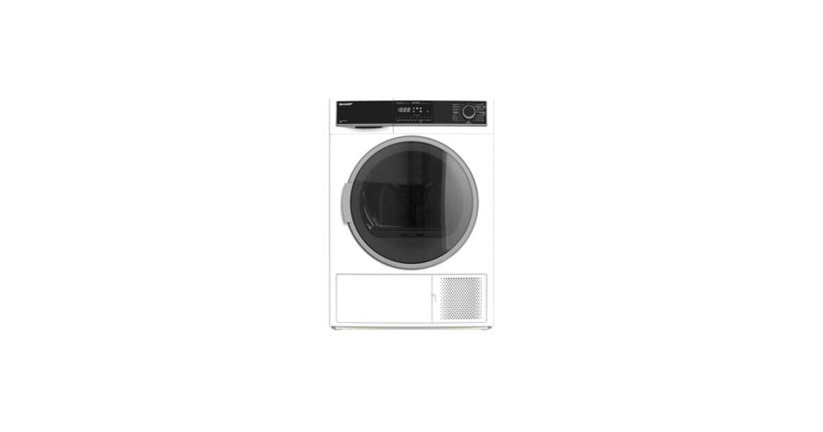 Pompa Di Calore Asciugatrice SHARP KDHHB0S7PW21 – 10 Kg, A++, 112 Litri, 59,7x84,5x61 Cm