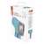 Emos infrared thermometer M0503 packaging, blue and white box, side view