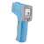 Emos M0503 Infrared Thermometer, blue and grey, digital display, side view