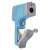 Emos infrared thermometer M0503, back view, showing battery compartment