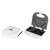 ECG S 3271 sandwich maker, white, open and closed, non-stick plates