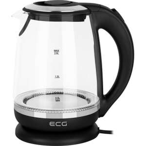 ECG RK 2080 üveg elektromos vízforraló, 2 liter, fekete - ECG