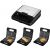 ECG 3-in-1 sandwich, panini, and waffle maker with food examples