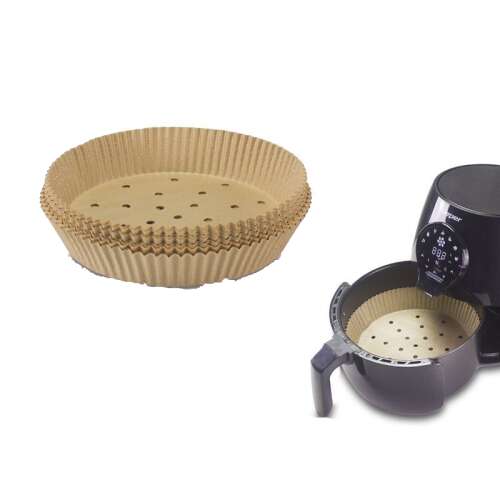 BEPER papir za pečenje za fritezu na zraku, 100 komada, promjer 20 cm, nelijepi se, vodootporan, biorazgradiv
