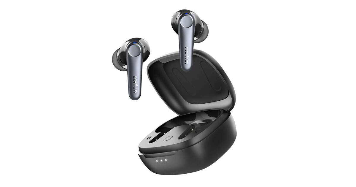 EarFun Air Pro 3 True Wireless active noise cancelling wireless bluetooth  headphones, black