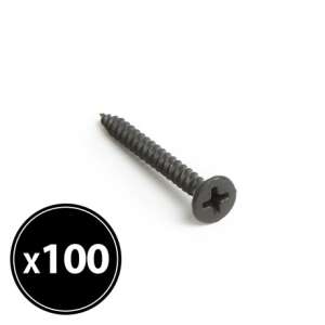 Handy drywall screw with a metal thread, 3.5 x 35 mm, black, 100 pieces per pack - Fastener