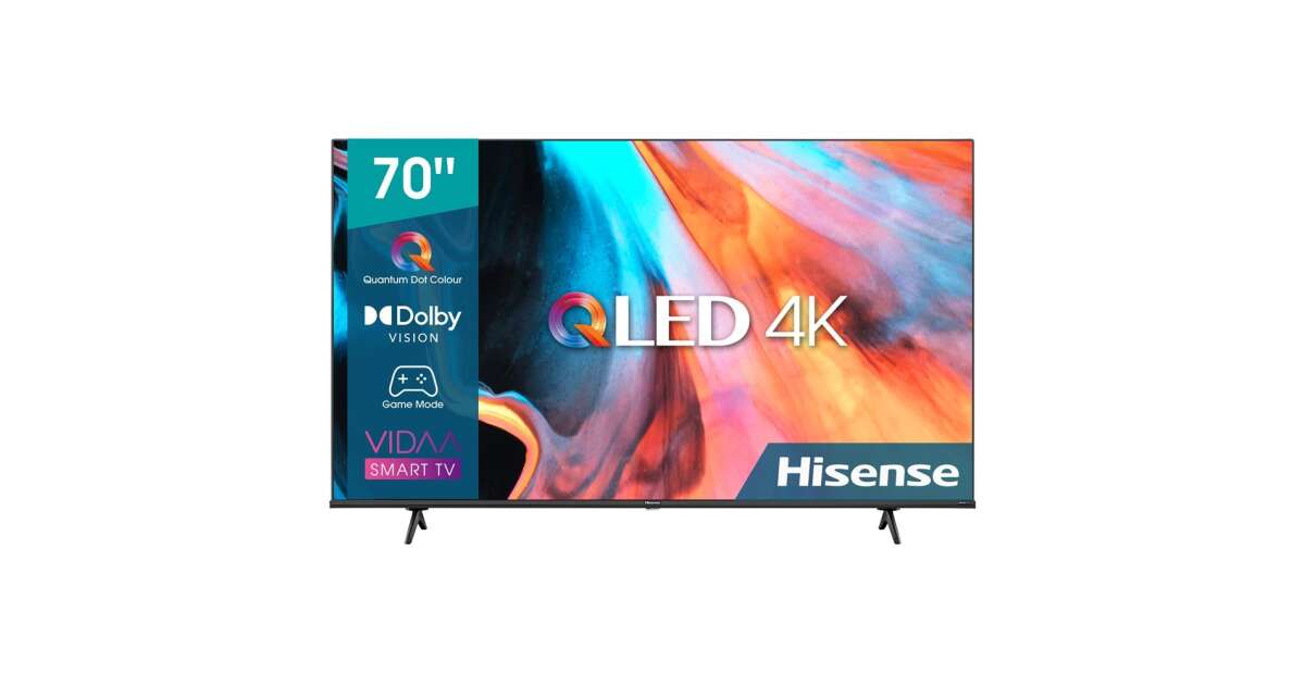 TV 70E7HQ - 70 pouces - QLED 4K - UHD - Smart TV VIDAA