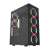 Darkflash Phantom computer case with tempered glass side panel and RGB fans, black