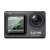 SJCAM SJ8 Dual Screen akciókamera, fekete, elülső nézet, a képernyőn egy motorral