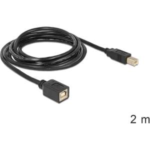 Delock Kabel przedłużające USB 2.0 B typu męskiego na żeński, 2 metry - Kabel USB