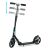 Soke City folding scooter with double brakes #black-turquoise 52592331