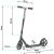 Soke City folding scooter with double brakes #black-turquoise 52592331