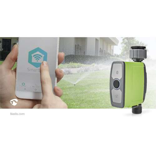 SmartLife Víz Ellenőrző | Bluetooth® | Elemes Áramellátás | IP54 | Maximális víznyomás: 8 Bar | Android™ / IOS
