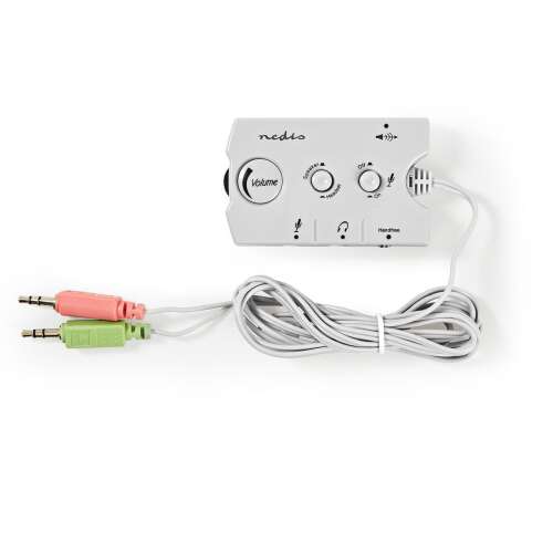 Comutator audio | Conector de intrare: 2 x 3,5 mm Plug | Conector de ieșire: 3 x 3,5 mm Socket + 2,5 mm Socket | Funcție de control: manual | Număr de butoane: 3