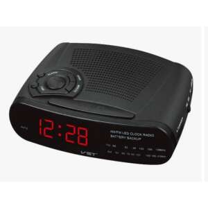 Rádió-digitális asztali óra - riasztás és szundi funkcióval- Naptár- 5V Tápegység