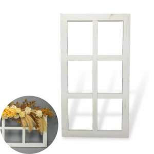 Dekoratívny drevený okenný rám biely 74cm*41cm 52708183 Aranžovanie kvetov
