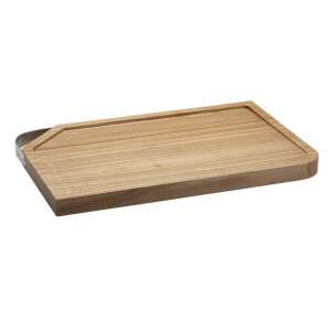 Rösle beech wood cutting board with stainless steel handle, 36 x 24 x 2.5 cm - Cutting board