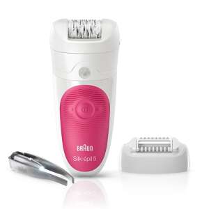 Braun Silk-épil 5 SensoSmart SES 5/500 Wet&Dry Epilátor, Fehér-Rózsaszín