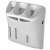 White detergent dispenser for Bauknecht, Smeg, Whirlpool, Siemens, Gorenje, Bosch, and Ignis top-loading washing machines
