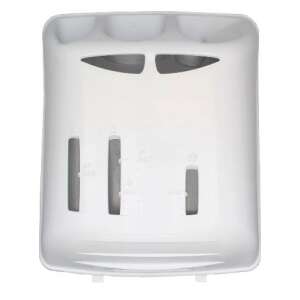 Top view of a white detergent dispenser for Bauknecht, Smeg, Whirlpool, Siemens, Gorenje, Bosch, and Ignis top-loading washing machines - Large appliance part & accessory