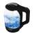 Esperanza Yukon electric kettle with LED light, 1.7L capacity, black and glass design