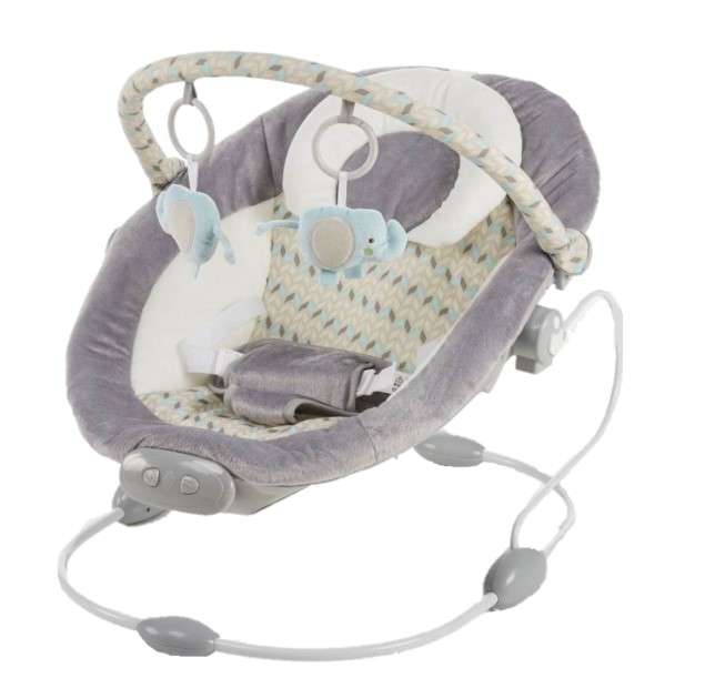 Baby Mix rezgőzenélő Pihenőszék Elefánt szürkebézs Pepita.hu