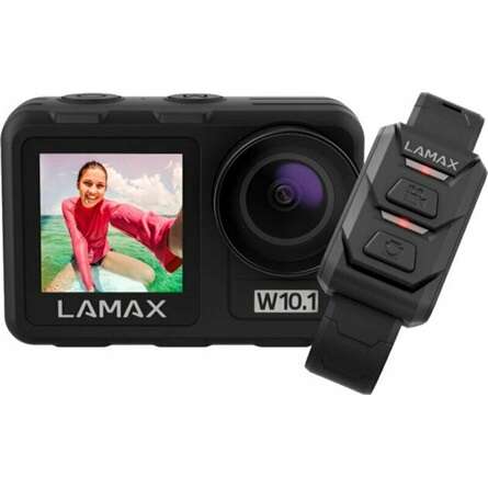 Lamax w10.1 64mp 4k 60/120fps ultra hd fekete sportkamera