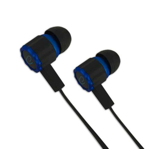 Esperanza EGH201B Viper schwarz-blaue In-Ear-Kopfhörer mit Mikrofon