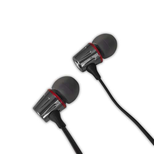 Esperanza EH203KR In-Ear-Kopfhörer mit Mikrofon, grafit-rot